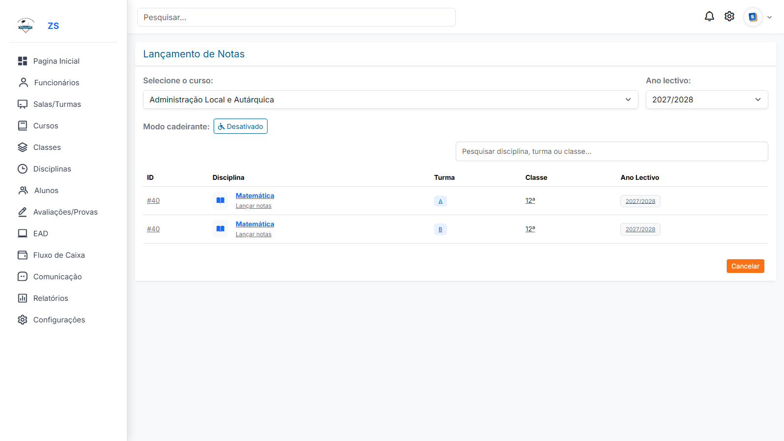 Dashboard Financeiro